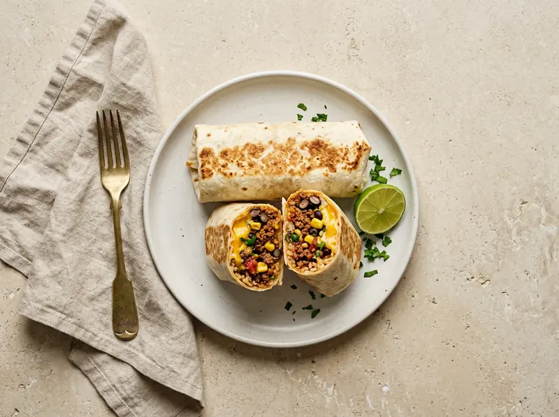 Beef & bean freezer burritos