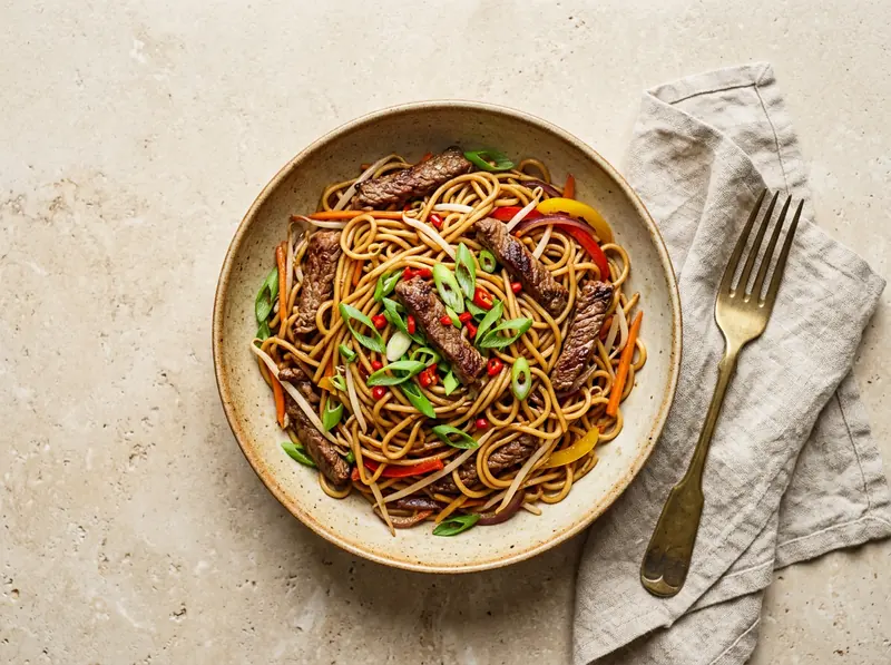 Beef chow mein