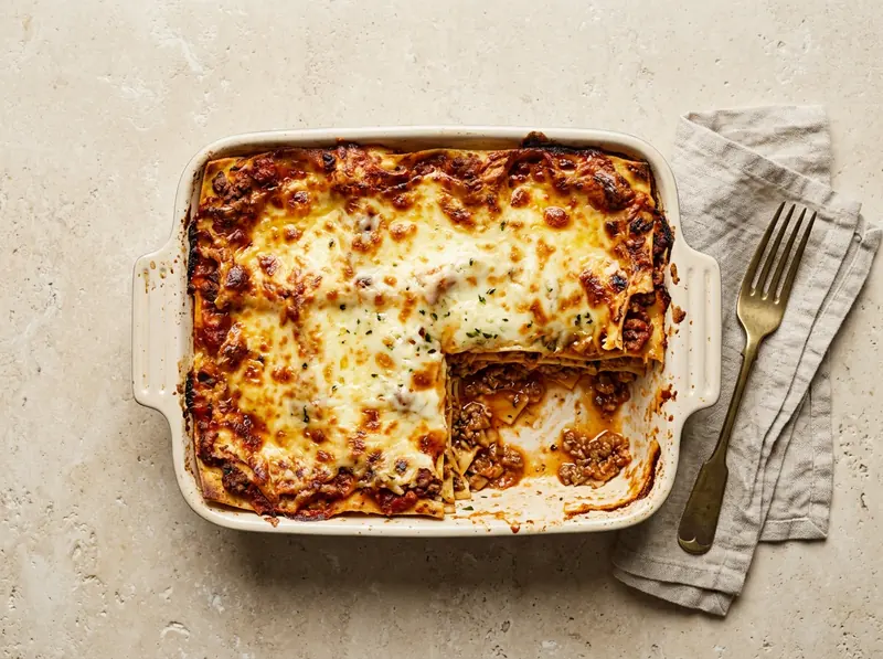Classic beef lasagne