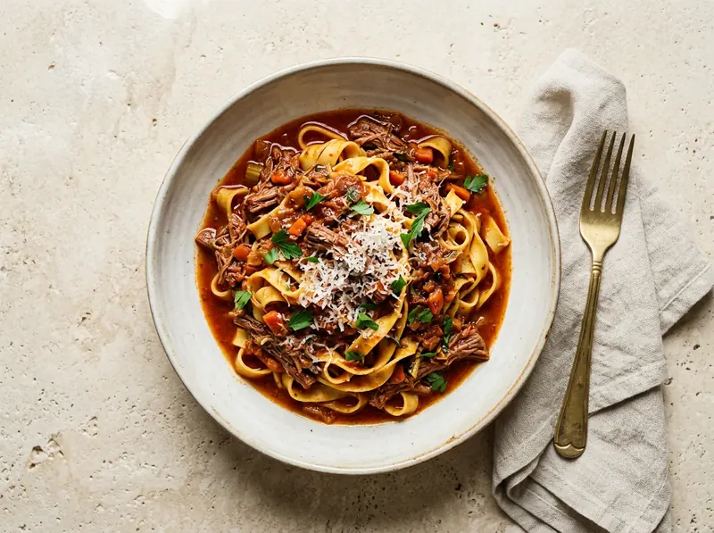 Slow-cooked beef ragù