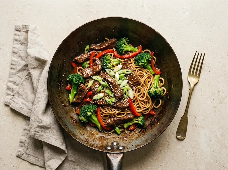 Ginger beef & broccoli stir-fry