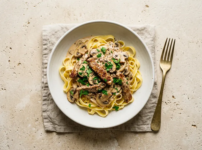 Beef stroganoff