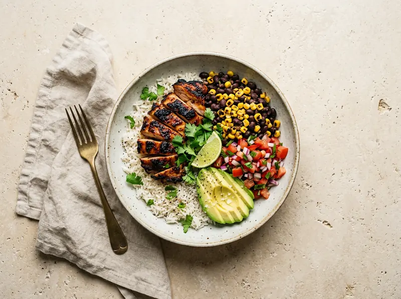 Chipotle chicken burrito bowls