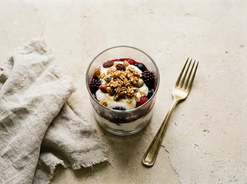 Maple nut granola pots