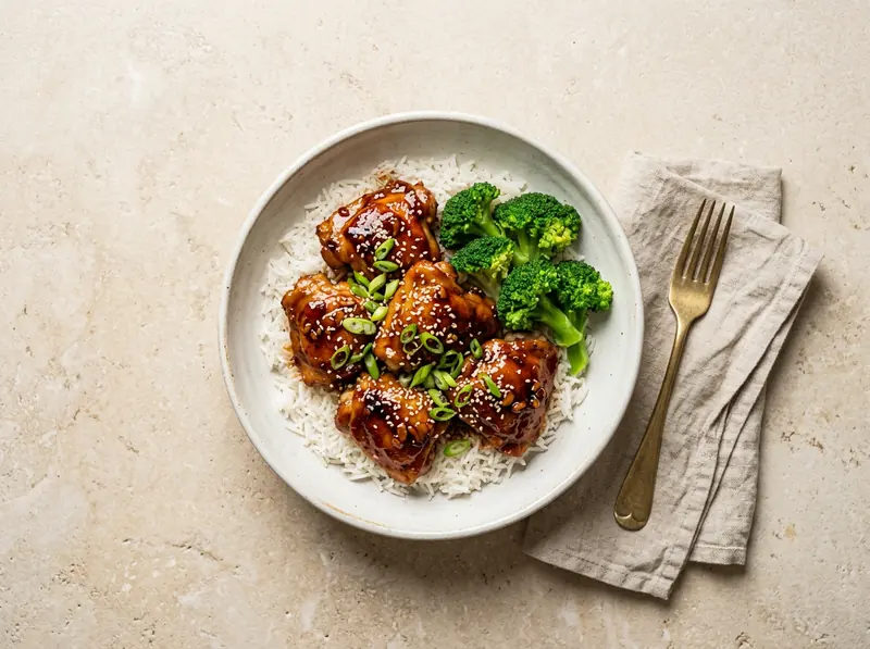 Honey garlic chicken