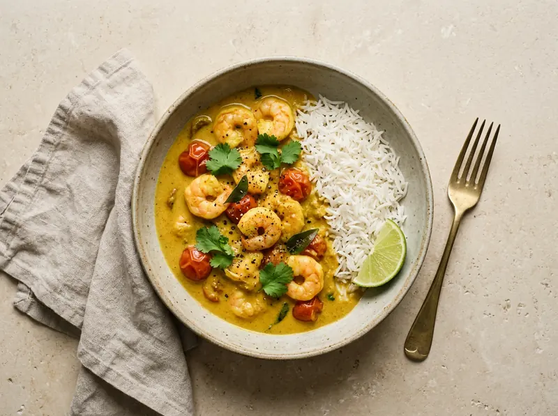 Keralan prawn curry