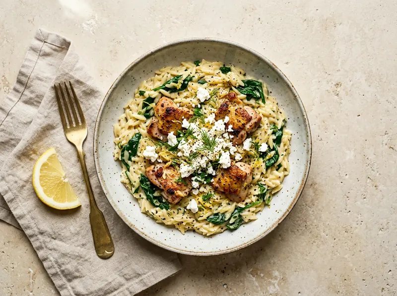 One-pot lemon chicken orzo