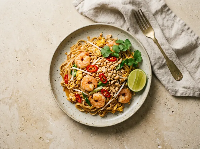 Prawn pad thai