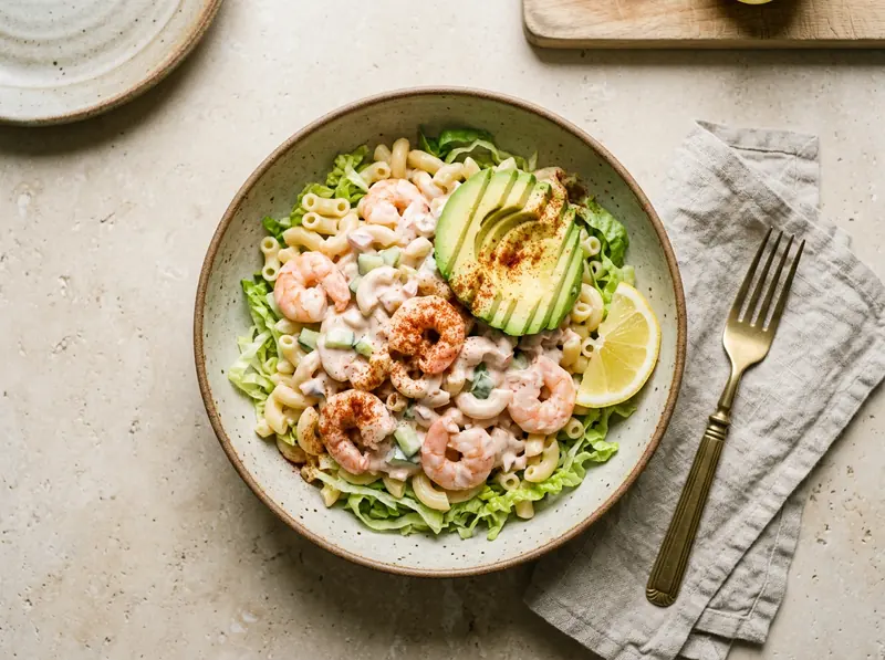 Prawn cocktail pasta salad