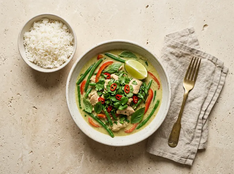 Thai green chicken curry