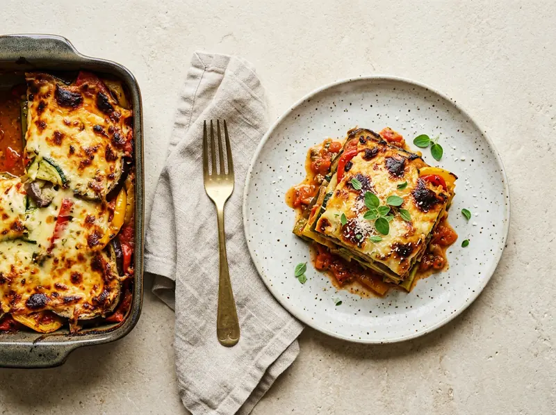 Roasted vegetable lasagne